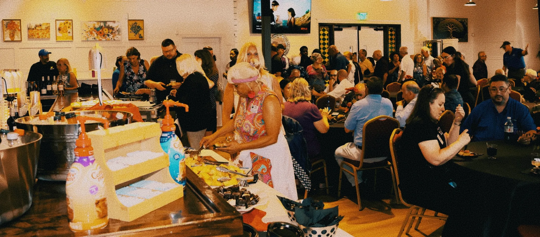 Candid moment from The Venue Clermont grand opening and ribbon cutting celebration